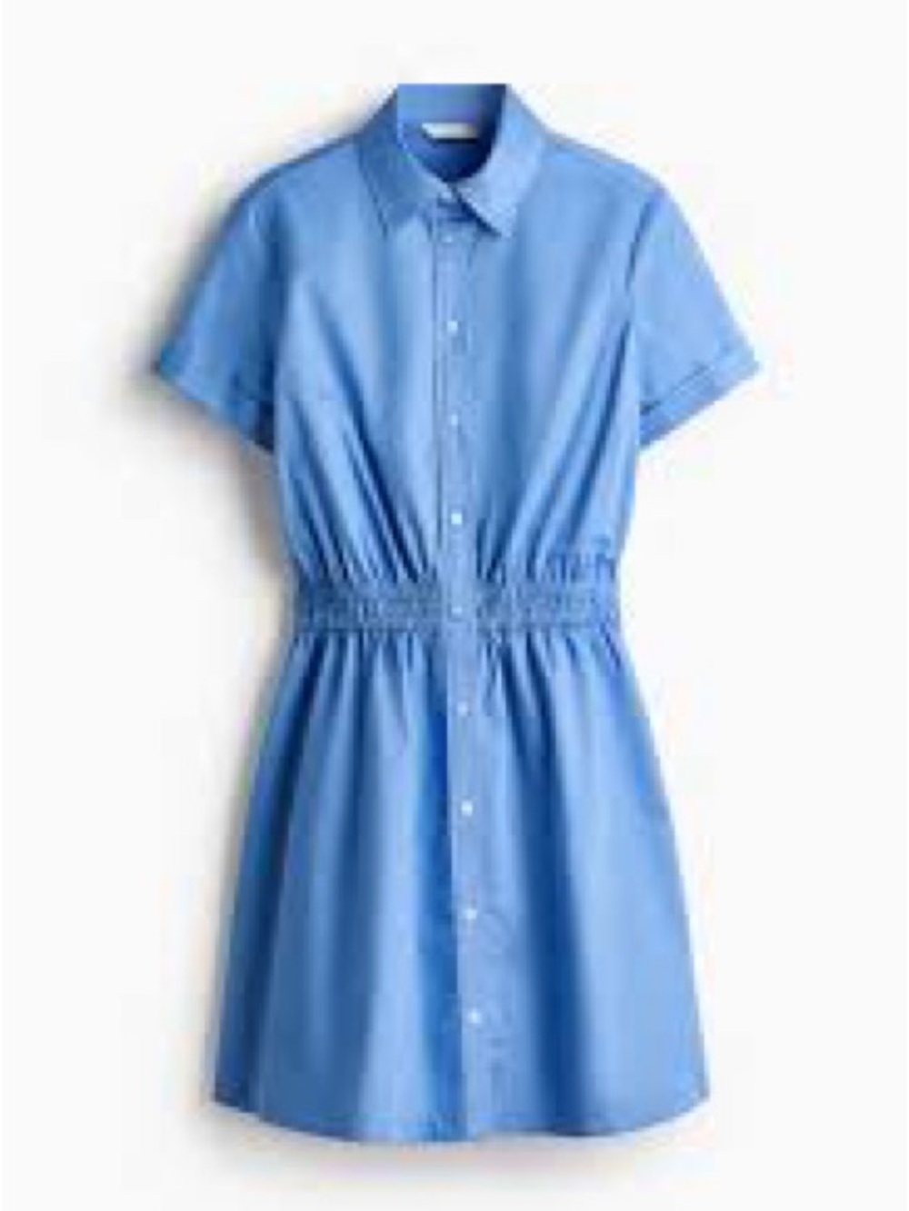 H&M Light Blue Collared Button-Up Top